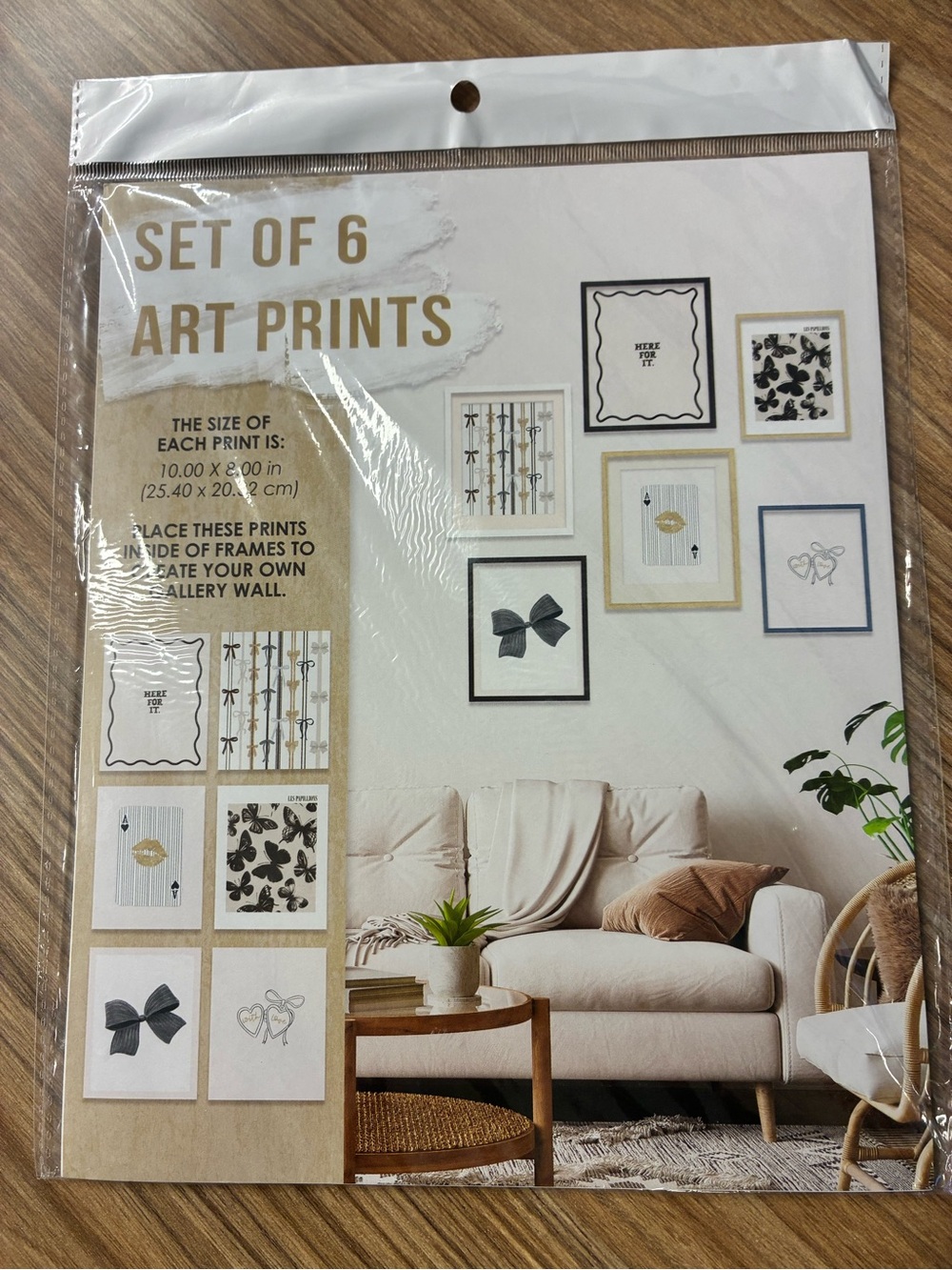 Set of 6 Neutral Art Prints - Home Art Wall Gallery